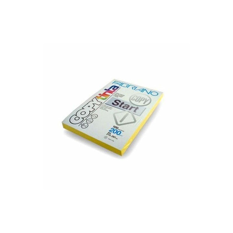 CARTONC.COLORATO A4 GR.200 FG.100 GIALLO