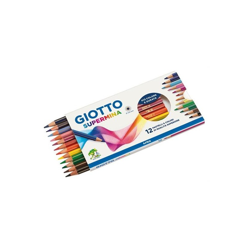 MATITE GIOTTO SUPERMINA 12 COLORI