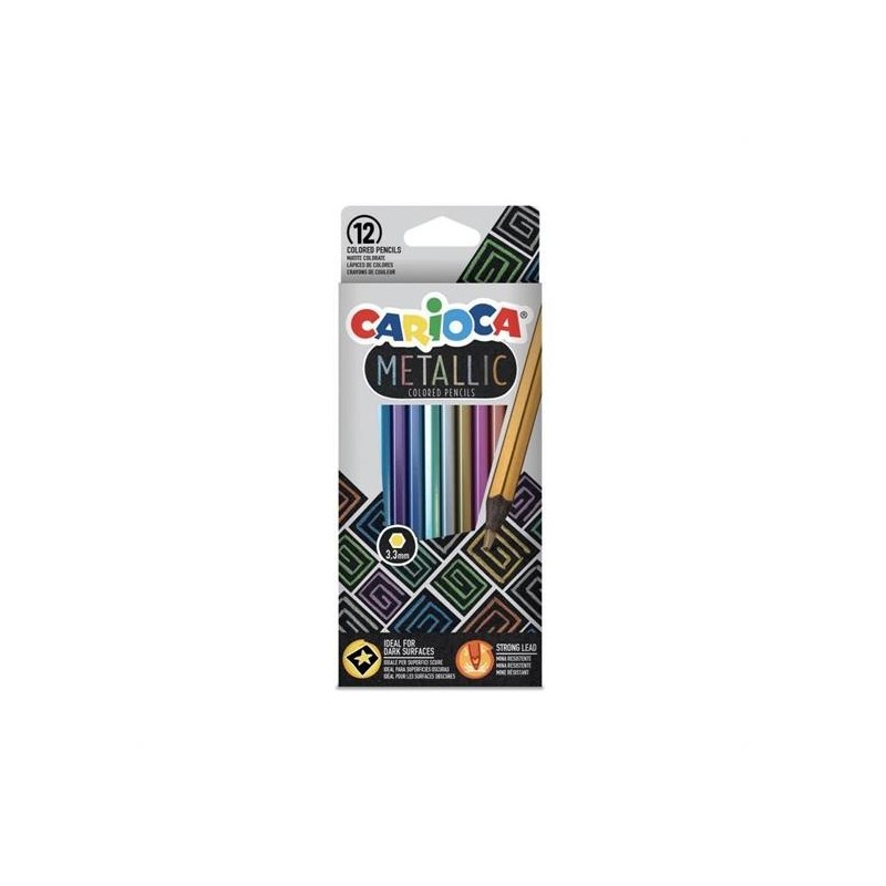 MATITE COLORATE METALLICHE PZ. 12