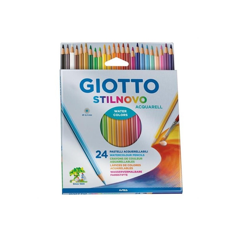 MATITE ACQUARELLABILI GIOTTO 24 COL. CART