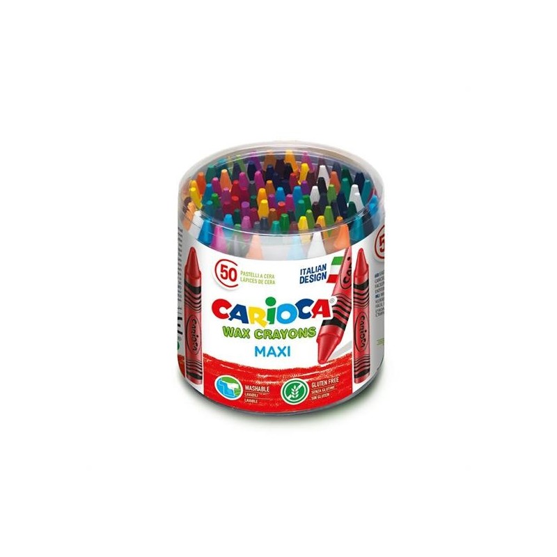 PASTELLI CERA MAXI CARIOCA PZ.50 BARATTOLO