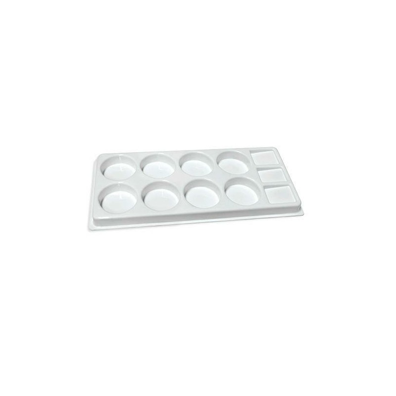 TAVOLOZZA PER ACQUERELLI JUMBO 11 SCOMPARTI CM. 14X33
