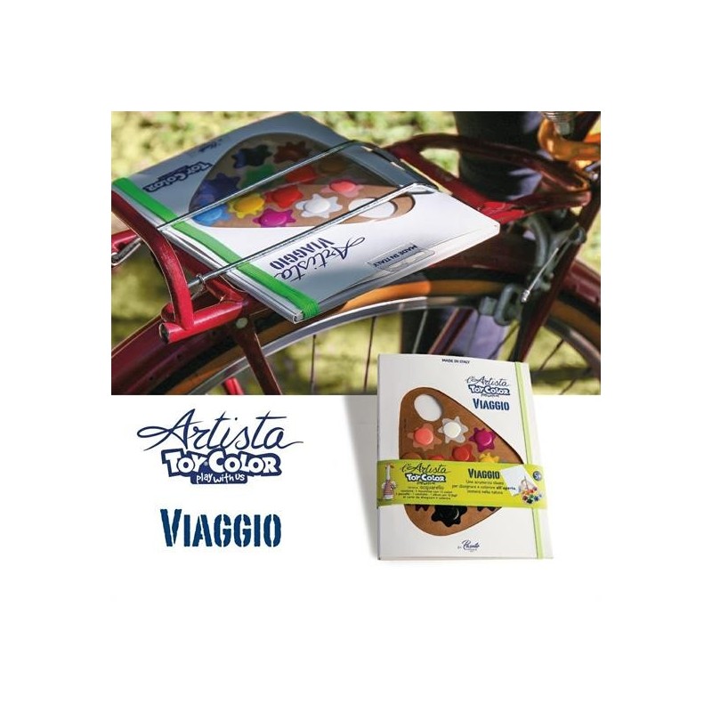 KIT VIAGGIO + TAVOLOZZA 12 ACQUARELLI
