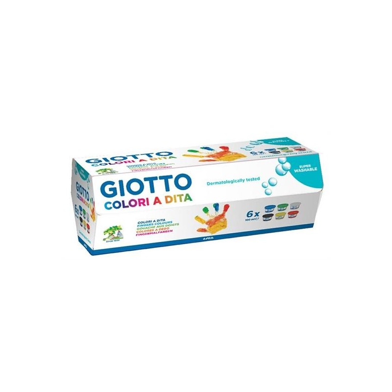 TEMPERA DITA GIOTTO ML.100 6 COLORI