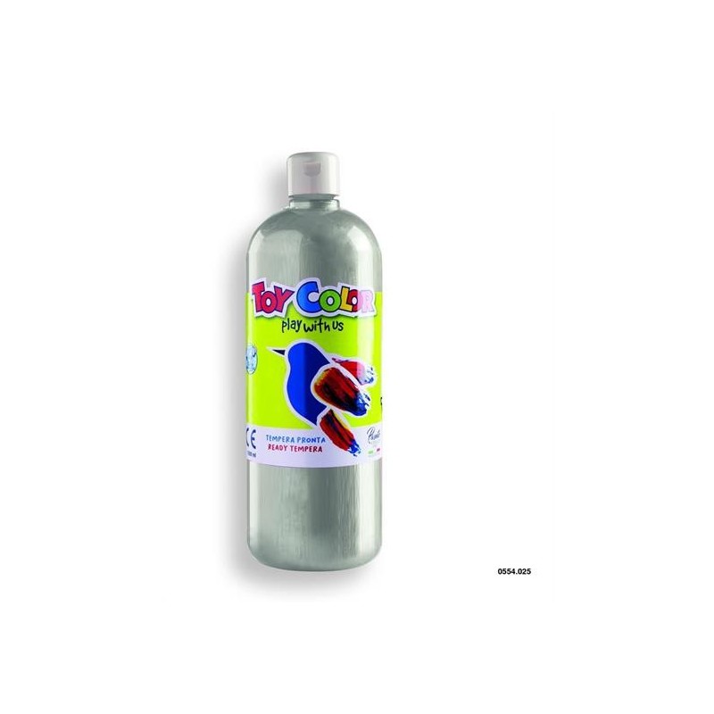 TEMPERA METALLIZZATA TOY COLOR ML. 1000 ARGENTO