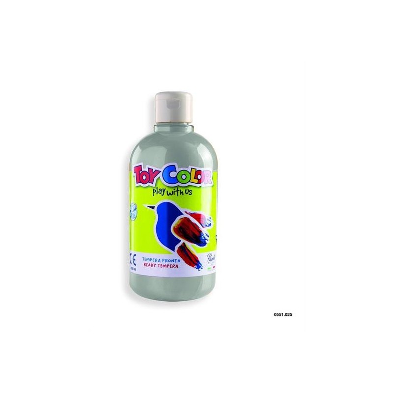 TEMPERA METALLIZZATA TOY COLOR ML. 500 ARGENTO