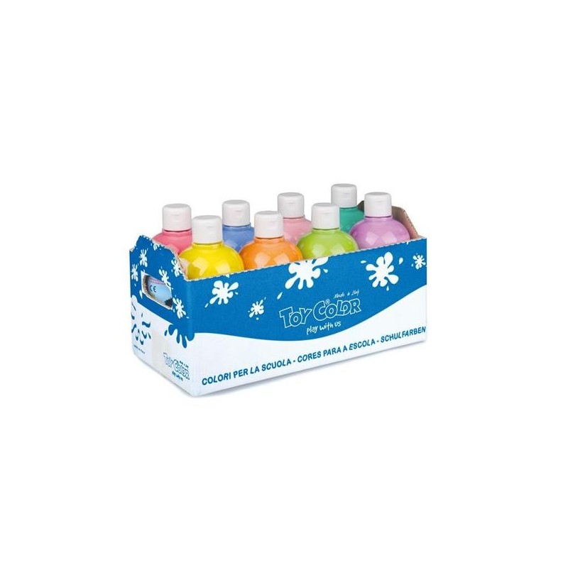 TEMPERA TOY COLOR ML. 500 8 COLORI ASS. PASTELLO