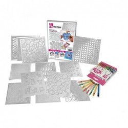 FROTTAGE SET 12 MATRICI +...