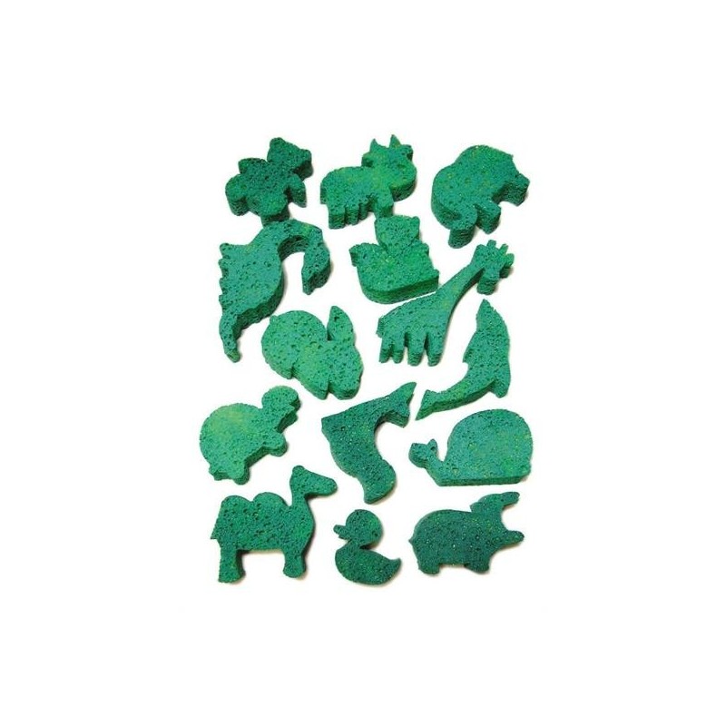 TIMBRI IN SPUGNA PZ. 14 ANIMALI