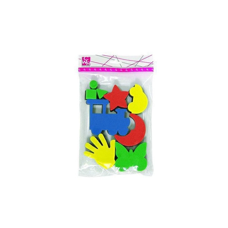 TIMBRI IN SPUGNA PZ.9 FORME ASSORTITI
