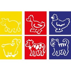 STENCIL ANIMALI DELLA...