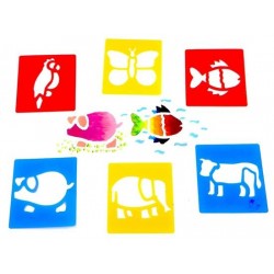 STENCIL ANIMALI PZ. 6