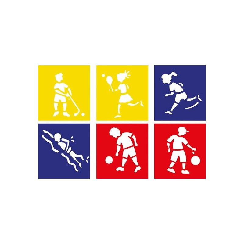 STENCIL SPORT PZ. 6