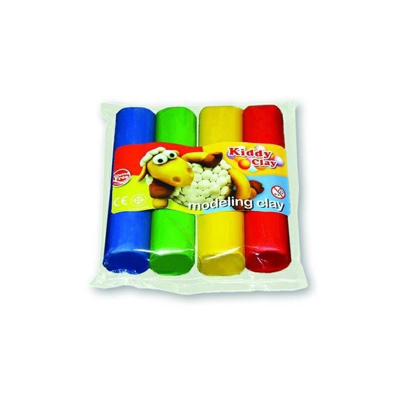 PLASTILINA KIDDY CLAY GR.454 - 4 COL. ASS.