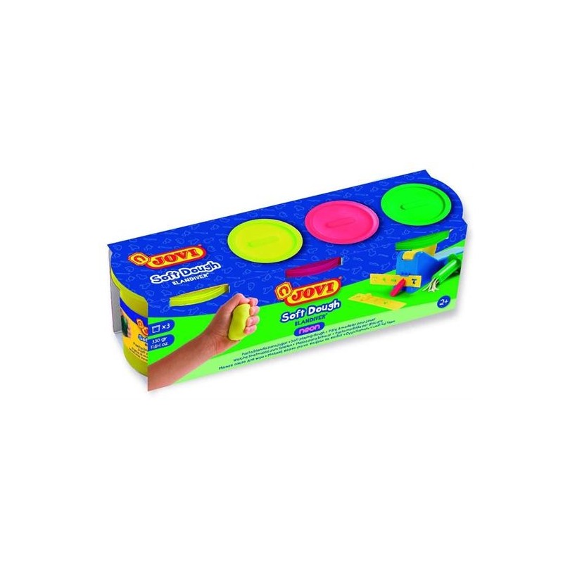 PASTA PER MODELL. SOFT DOUGH 3X110 GR. COL. FLUO