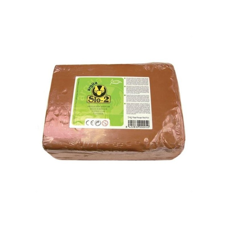 CRETA NATURALE PANETTO KG. 1,5 COLORE ROSSO