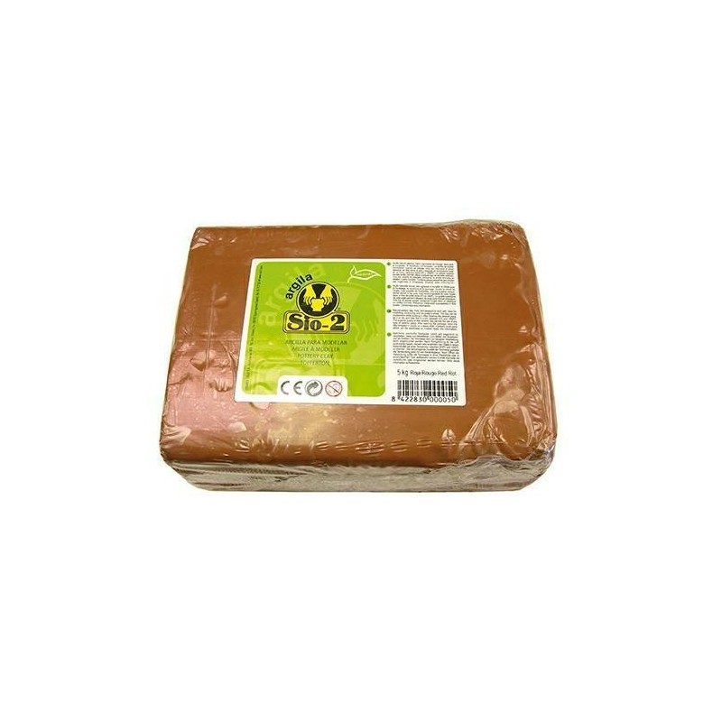 CRETA NATURALE PANETTO KG. 5 COLORE ROSSO