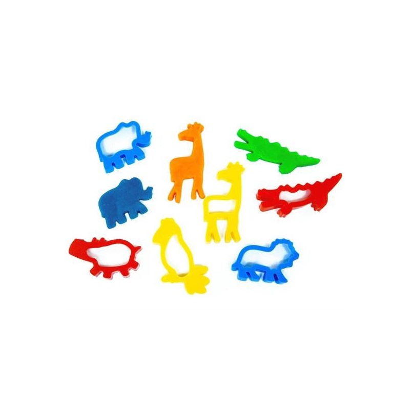 FORMINE PER MODELLARE MAXI ANIMALI JUNGLA PZ. 6