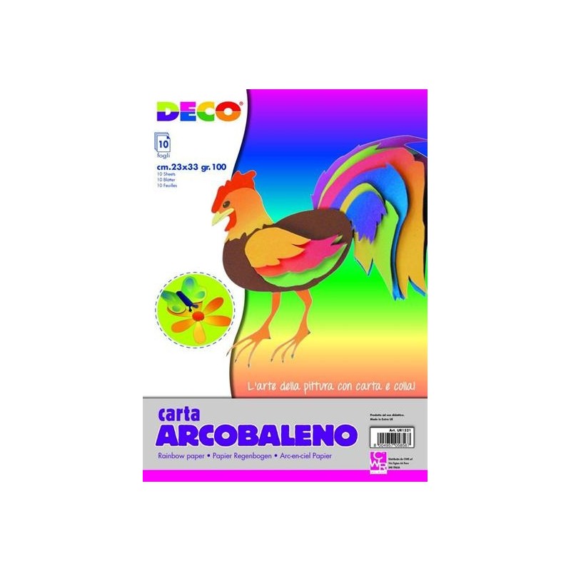 CARTONCINO ARCOBALENO FG.10 GR. 115 CM.23X33