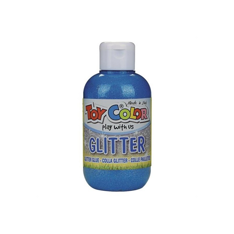 TEMPERA GLITTER ML. 250 CYAN