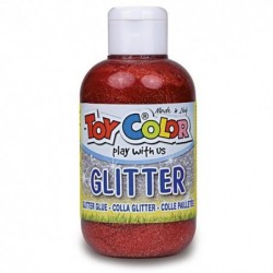 TEMPERA GLITTER ML. 250 ROSSO