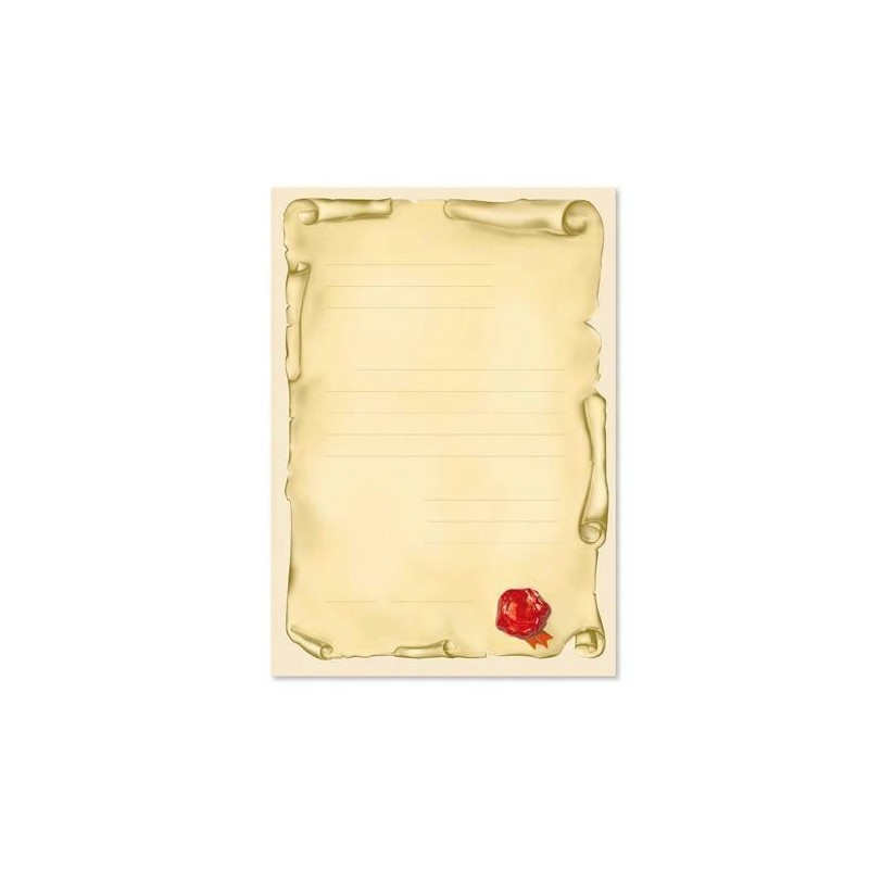 PERGAMENA CM.24X34 FG.10 GR.120 MAPPA DEL TESORO