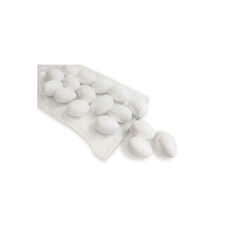 UOVA PLASTICA DA DECOR. PZ. 50 BIANCHE