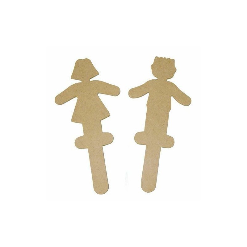 LEGNO DA DECORARE SAGOME BAMBINA CM.17,5X8 PZ.10