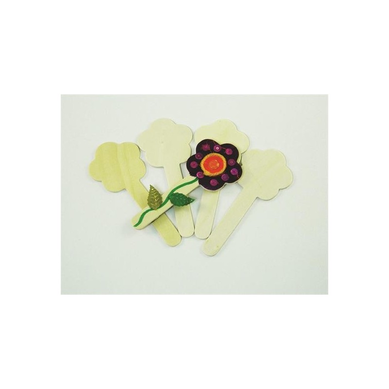 LEGNO DA DECORARE STECCHE FIORI PZ.10 CM. 12H