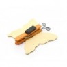 LEGNO DA DECORARE  CLIP MAGNETICO FARFALLA CM. 8,5X8