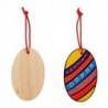 LEGNO DA DECORARE OVALI DA APPENDERE PZ.6 CM. 8X5H