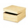 LEGNO DA DECORARE SCATOLA CON COPERCHIO CM. 15X15X9