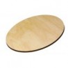 LEGNO DA DECORARE TAVOLETTA DI BETULLA OVALE CM. 7X11