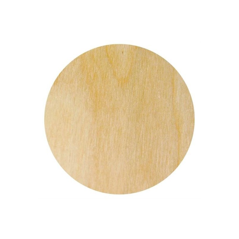 LEGNO DA DECORARE TAVOLETTA DI BETULLA TONDO DIAM. CM. 15