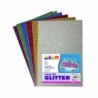 GOMMA CREPP GLITTER 21X29,7 FG.10 COL. ASS.