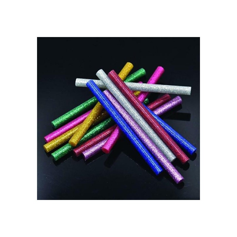 COLLA A CALDO GLITTERATA Ø MM..7 PZ.12 IN 5 COL. ASS.