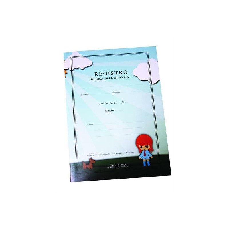 REGISTRO SCUOLA DELL'INFANZIA ROSSO
