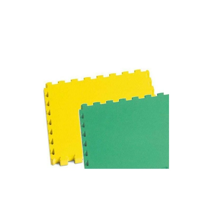 TAPPETO INCASTRO EVA CM.50X50X2,5 GIALLO/VERDE