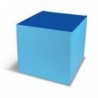 MAXI CUBO CM.60X60X60H - AZZURRO/BLU