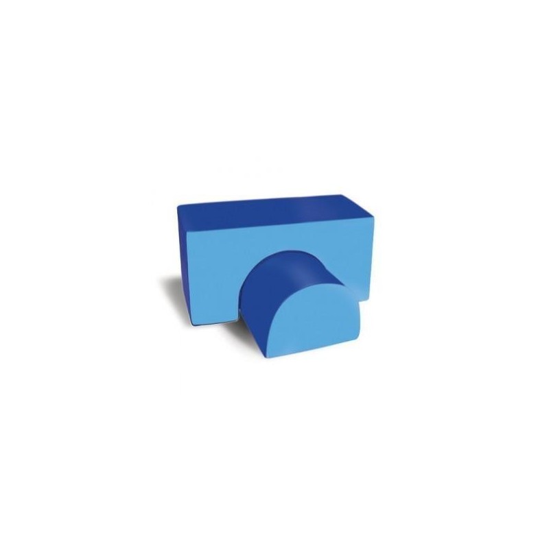 PONTE + SEMICILINDRO CM.120X60X 60H - AZZURRO/BLU