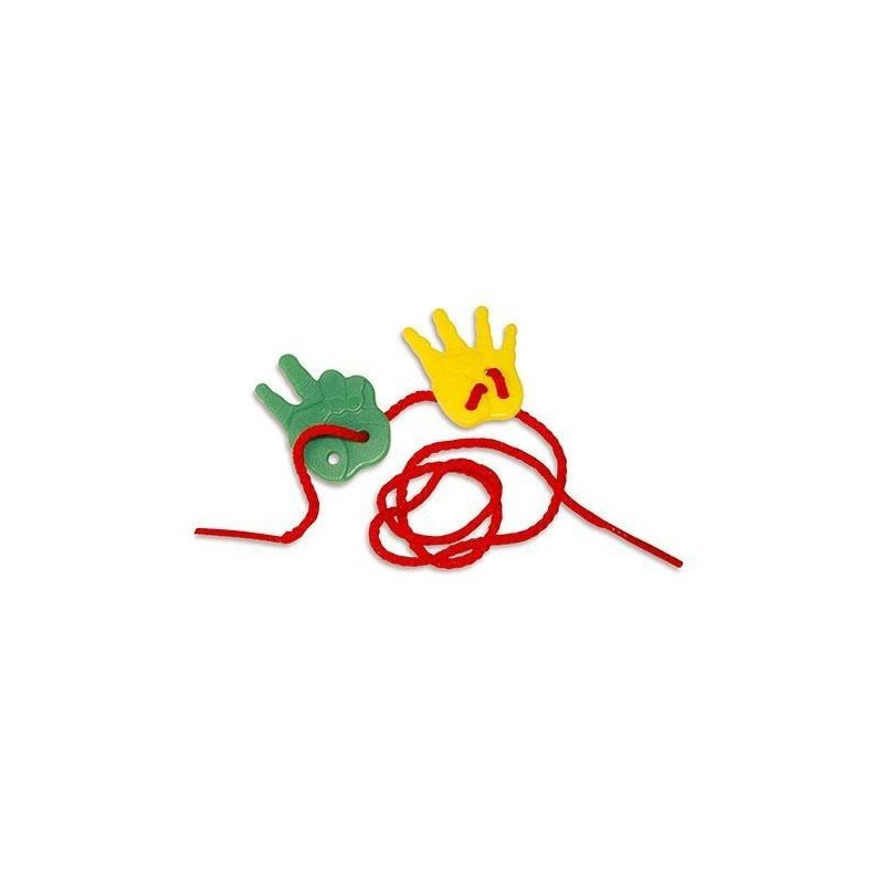 MANINE PLASTICA PER CONTARE + CORDE - SET 72 PZ.