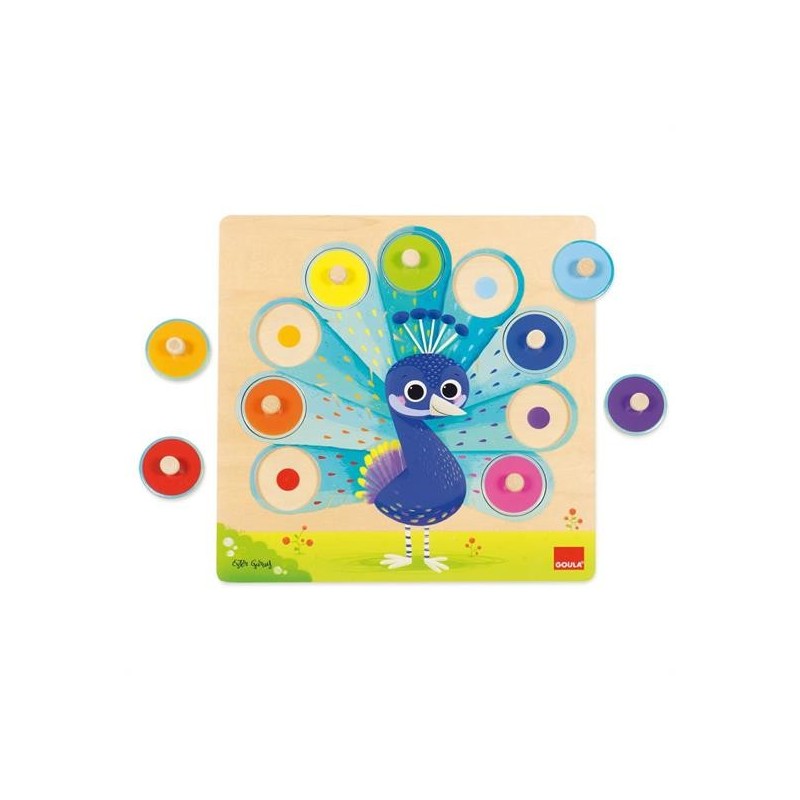 PUZZLE COLORI PAVONE