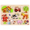 PUZZLE LEGNO C/POMELLI CM. 30X21 FATTORIA PZ.9