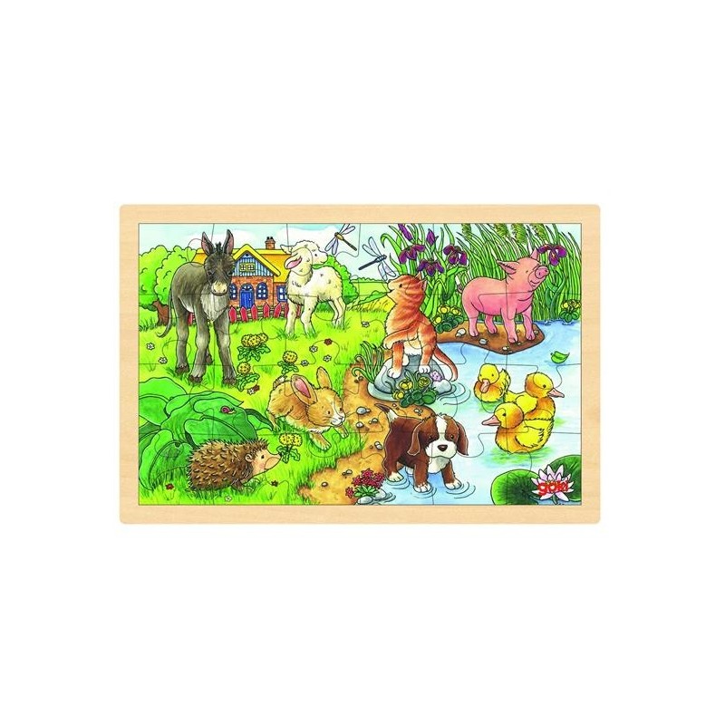 PUZZLE LEGNO 24 PZ LA FATTORIA