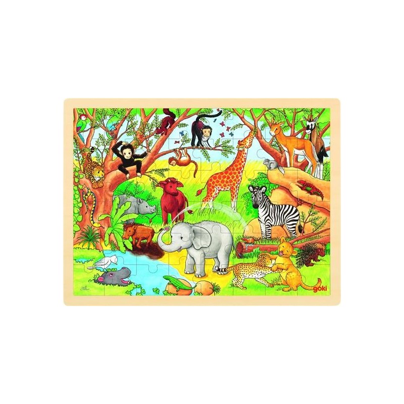PUZZLE LEGNO CM. 40X30 AFRICA PZ.48
