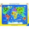 PUZZLE CORNICE PLANISFERO ANIMALI PZ. 30