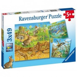 PUZZLE 3X49 ANIMALI NEI...