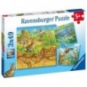 PUZZLE 3X49 ANIMALI NEI LORO AMBIENTI