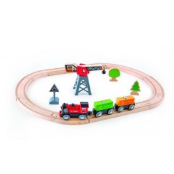 PISTA CON LOCOMOTIVA A...