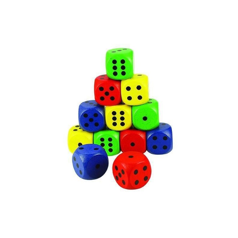 DADO CM. 3X3X3 PZ. 12 COLORATI